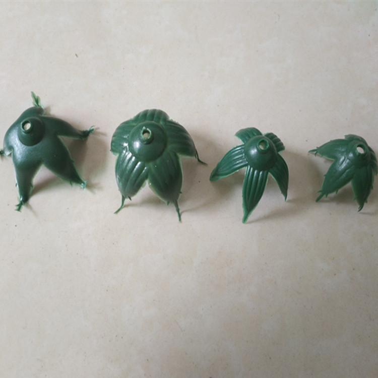 丝网花丝袜材料批发仿真假花塑料配件 玫瑰花托 玫瑰蕾底底座厂家产品图