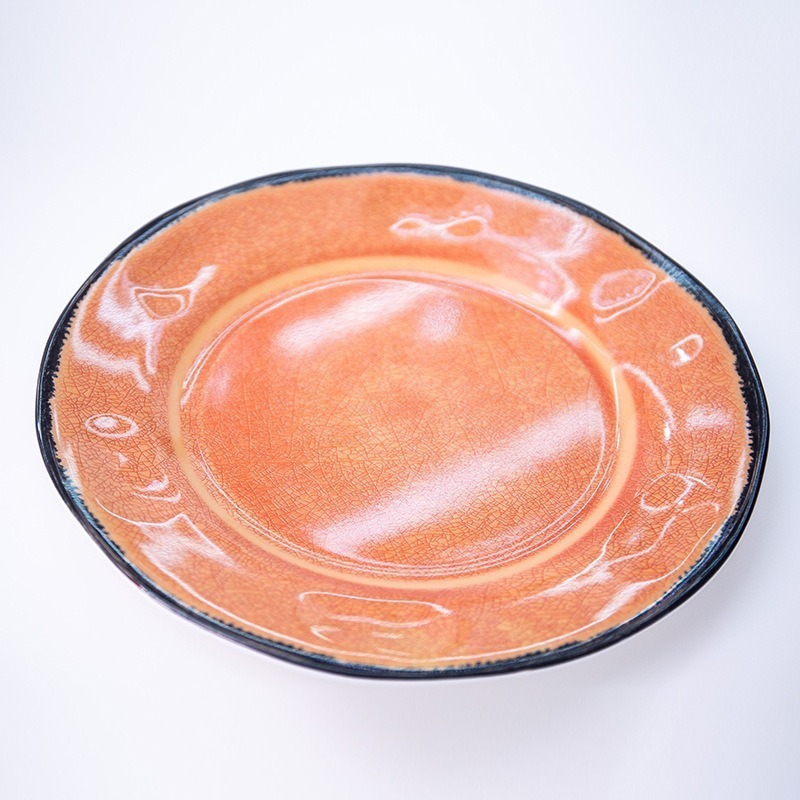 Export round melamine round melamine melamine plates, buffet barbecue plates, household plates, stir-frying plates, round plates Specification drawing
