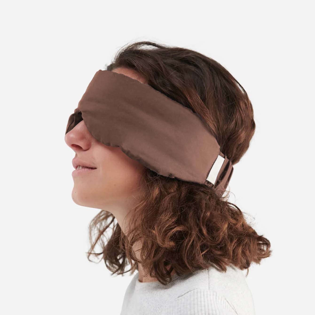 Cross-border best-selling solid-color adjustable tightness light-blocking eye mask, soft, breathable and eye-protecting eye mask for travel, business trips and sleep Item Picture