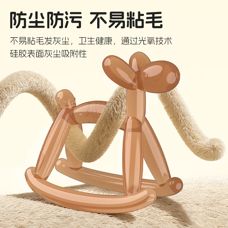 新款婴儿牙胶小马牙胶咬咬胶可水煮硅胶宝宝防吃手磨牙棒批发