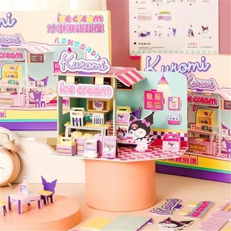 莱可三丽鸥扭扭乐玩具儿童厨房真家具套装女孩过家家玩具礼物白底实物图