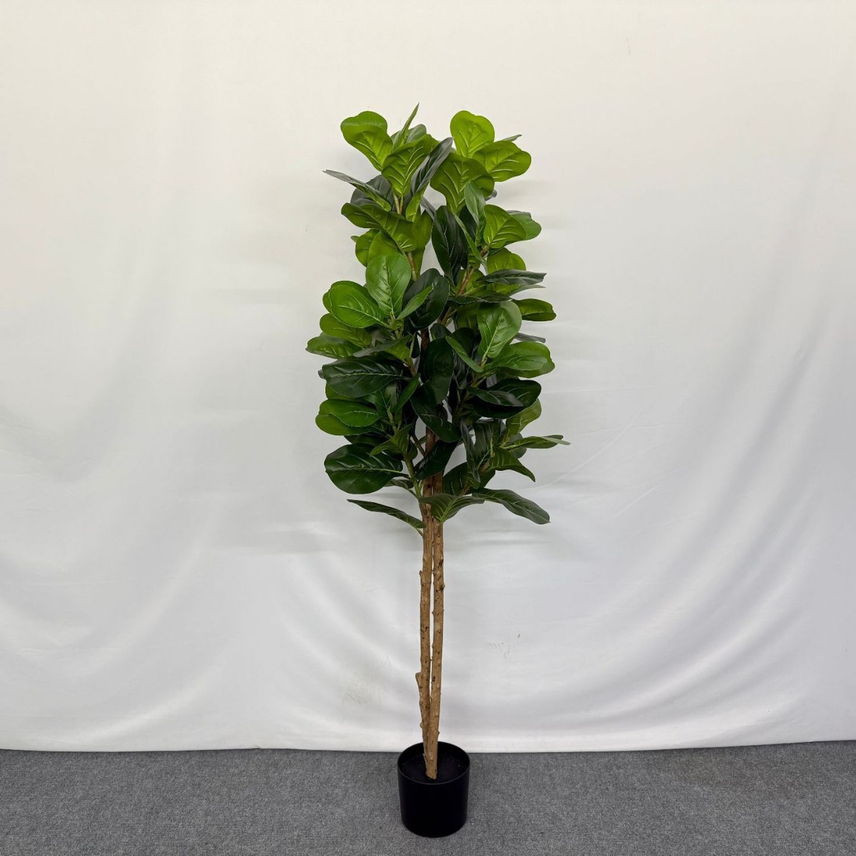 Simulated new style Ficus lyrata potted plant, large home floor-standing decorative item, green plant for homestay and shopping mall decoration, Ficus lyrata Specification image