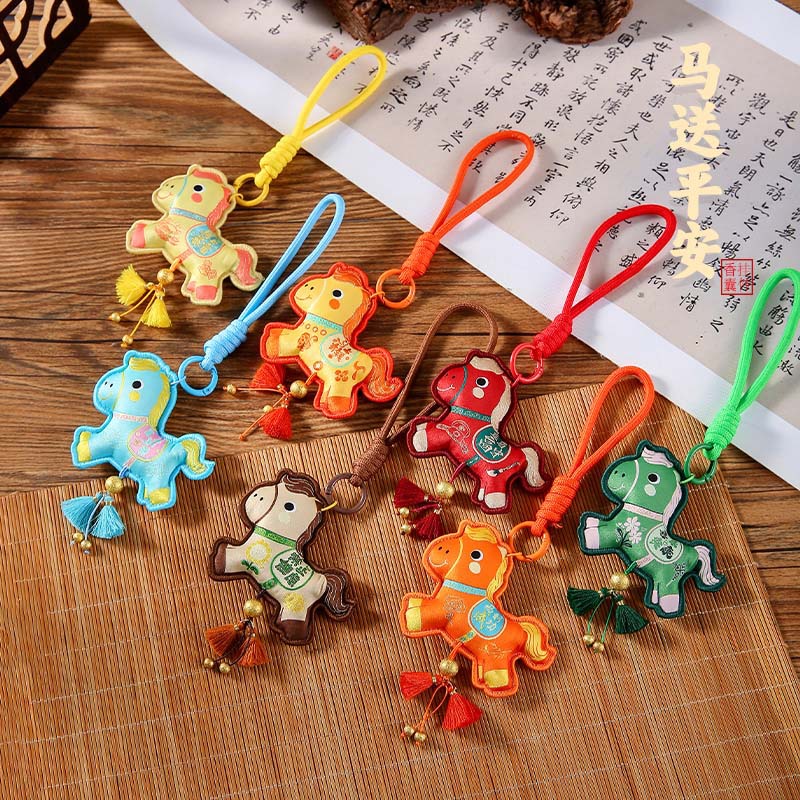 马年文创刺绣香囊挂饰国潮挂件福袋香囊挂件节日小礼品