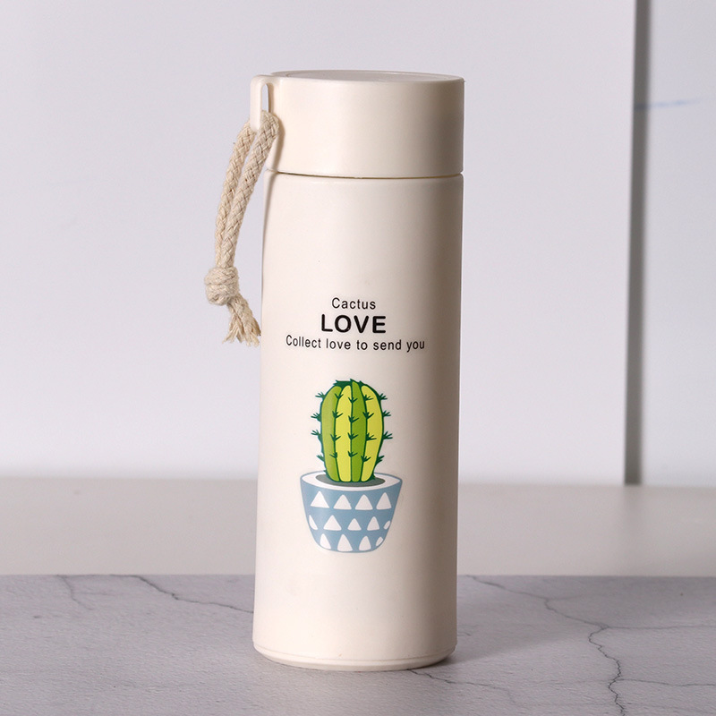 Succulent gift advertisement cup, creative water cup, popular glass, portable glass cup, silk-screened logo, Christmas Application Scenario