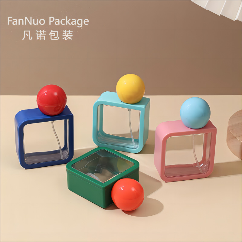 Fanuo 40ml four-color perfume, portioned bottles, alcohol bottles, travel sets, plastic press disinfectant spray bottles in stock