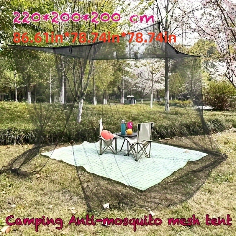 Amazon cross-border outdoor pavilion garden mosquito net, extra-large bedspread, camping screen house mosquito net, square mosquito net details Picture