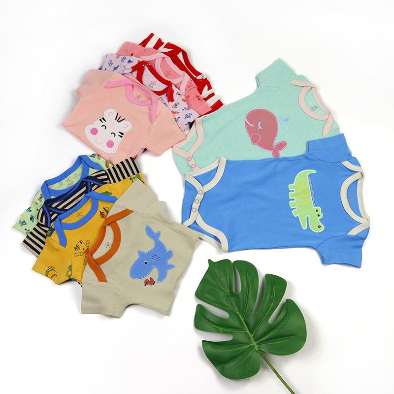 Source factory cross-border wholesale of children's clothing, short-sleeved baby clothes, boys' and girls' baby clothes, cotton bottom coverings Application Scenario
