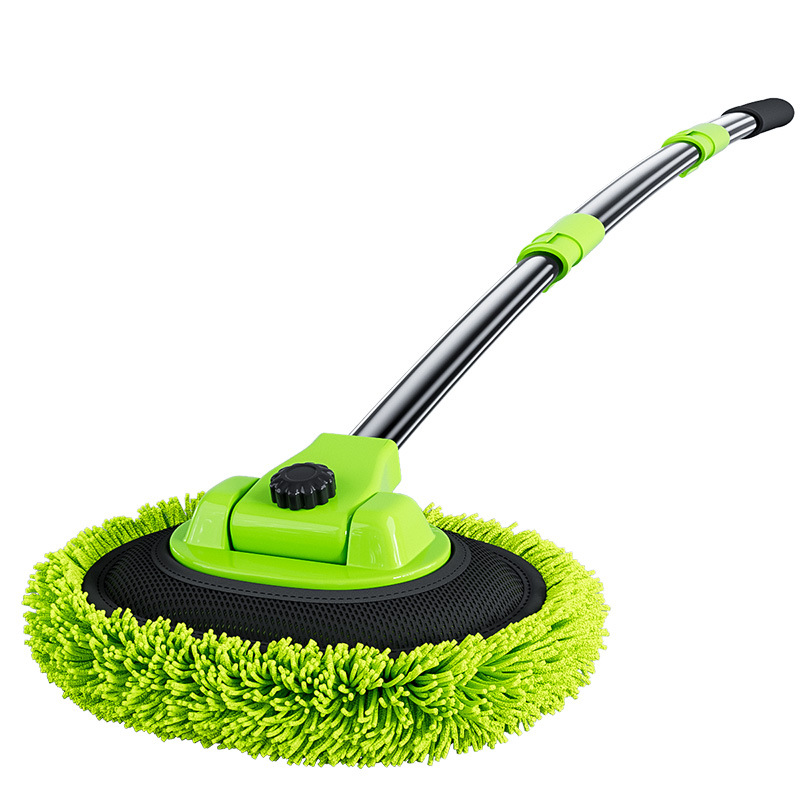 Car wash mop, telescopic bent rod, special car mop, anti-injury car wash brush, cleaning tool, car cleaning wonder Item Picture