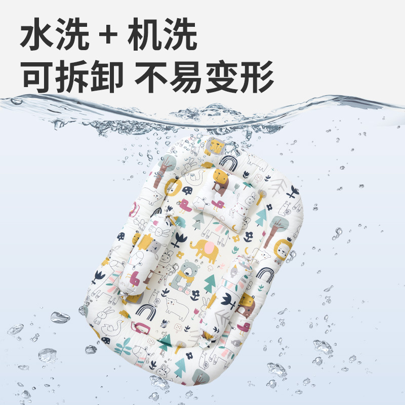 Newborn baby mosquito net, mosquito repellent cover, bed-in-bed fence, portable and movable, baby foldable, bb anti-accidental pressing bed Specification image