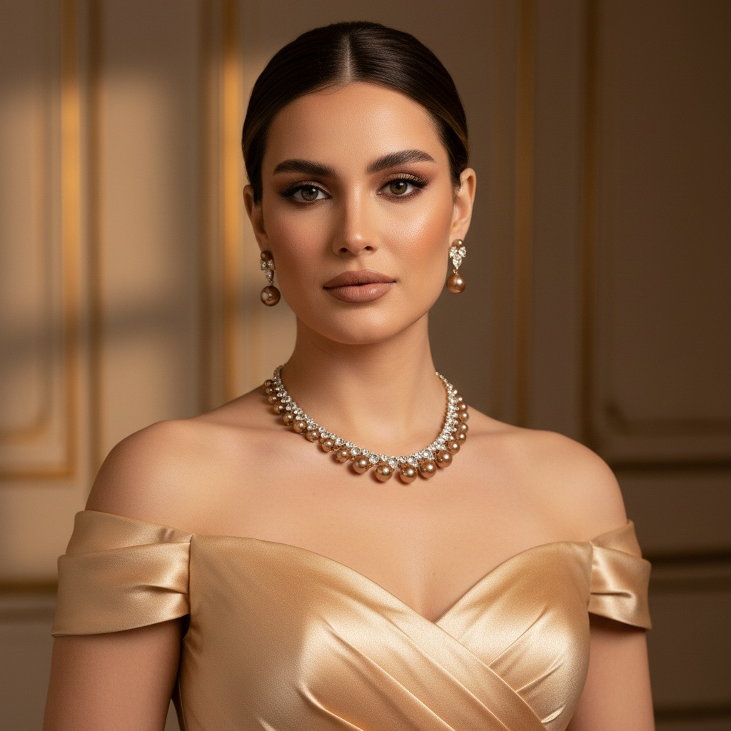 European and American bestsellers, pearl zircon earrings, necklaces, sets, high-end dinner, luxurious wedding dress jewelry for brides