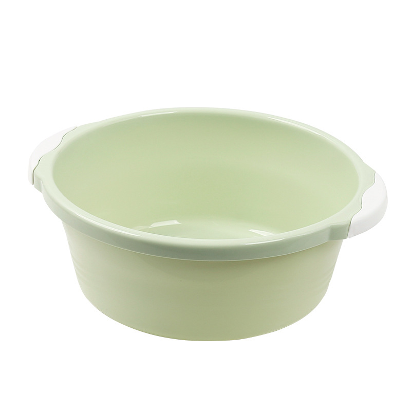 直径40厘米的脸盆/脸盆/洗脸盆/不锈钢盆/塑料盆白底实物图