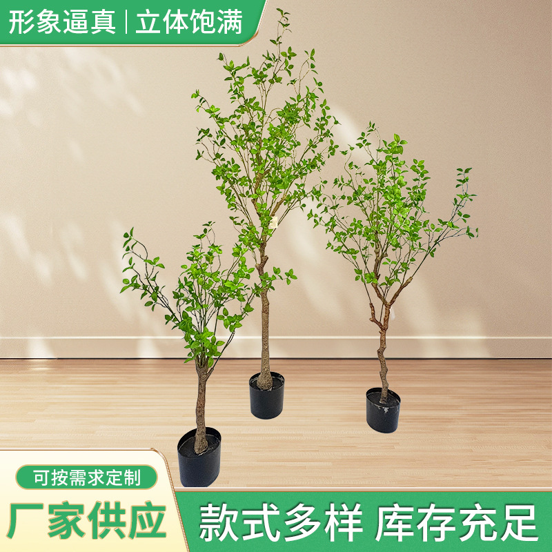 新品仿真黄杨盆栽植物摆件假绿植盆景办公室家居装饰黄杨小盆栽