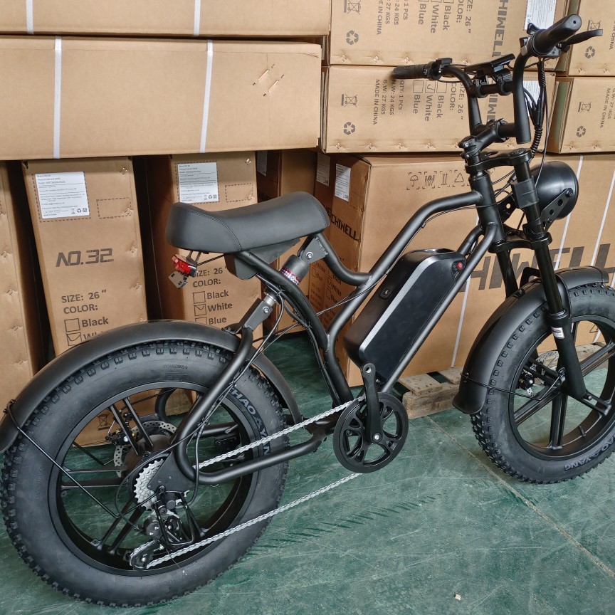 Ebike 20-inch electric bicycle with fat tire 4.0super73 long-range electric assist snow and beach bicycle details Picture