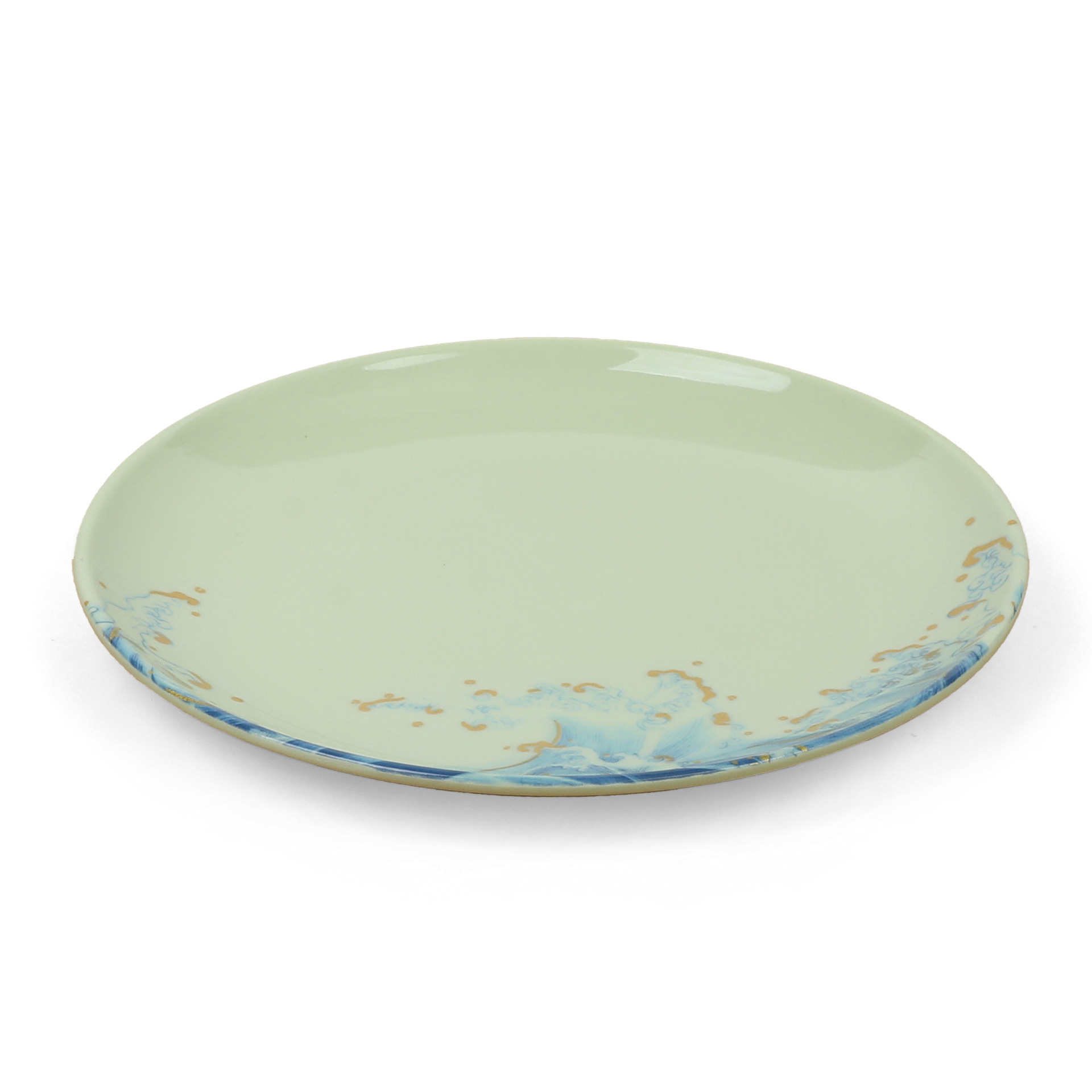 Foreign trade melamine imitation porcelain plate, restaurant buffet round plate, new wave plastic plate, rice bowl, fried noodles and stir-fried dishes plate Item Picture