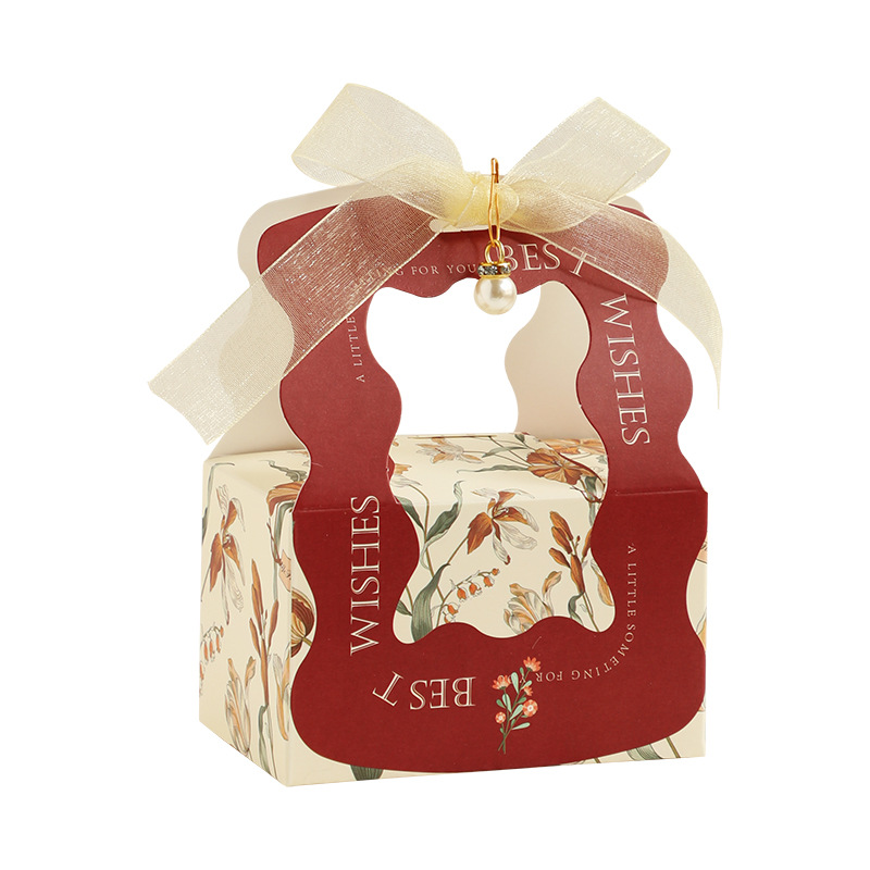 婚礼伴手礼盒小清新糖盒结婚喜糖盒子小众糖果包装盒喜糖袋子白底实物图