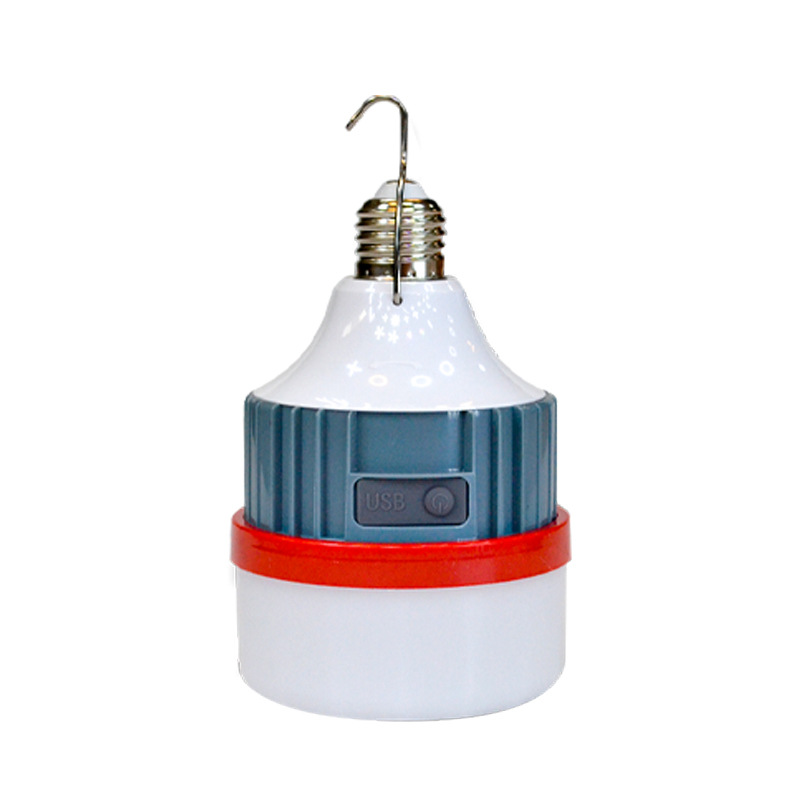 led emergency bulbs in stock for wholesale, street stall night market lights, e27 three-proof energy-saving lamps, screw-top led plastic bulb lamps Item Picture