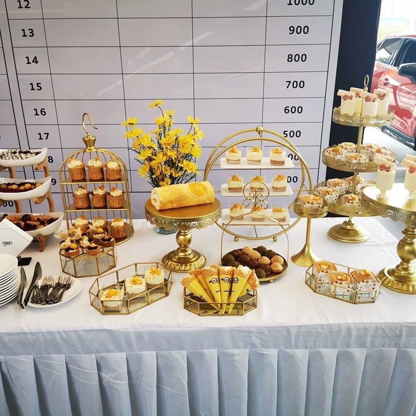 甜品台摆件展示架套装糕点托盘冷餐茶歇摆台蛋糕架子下午茶点心架细节图