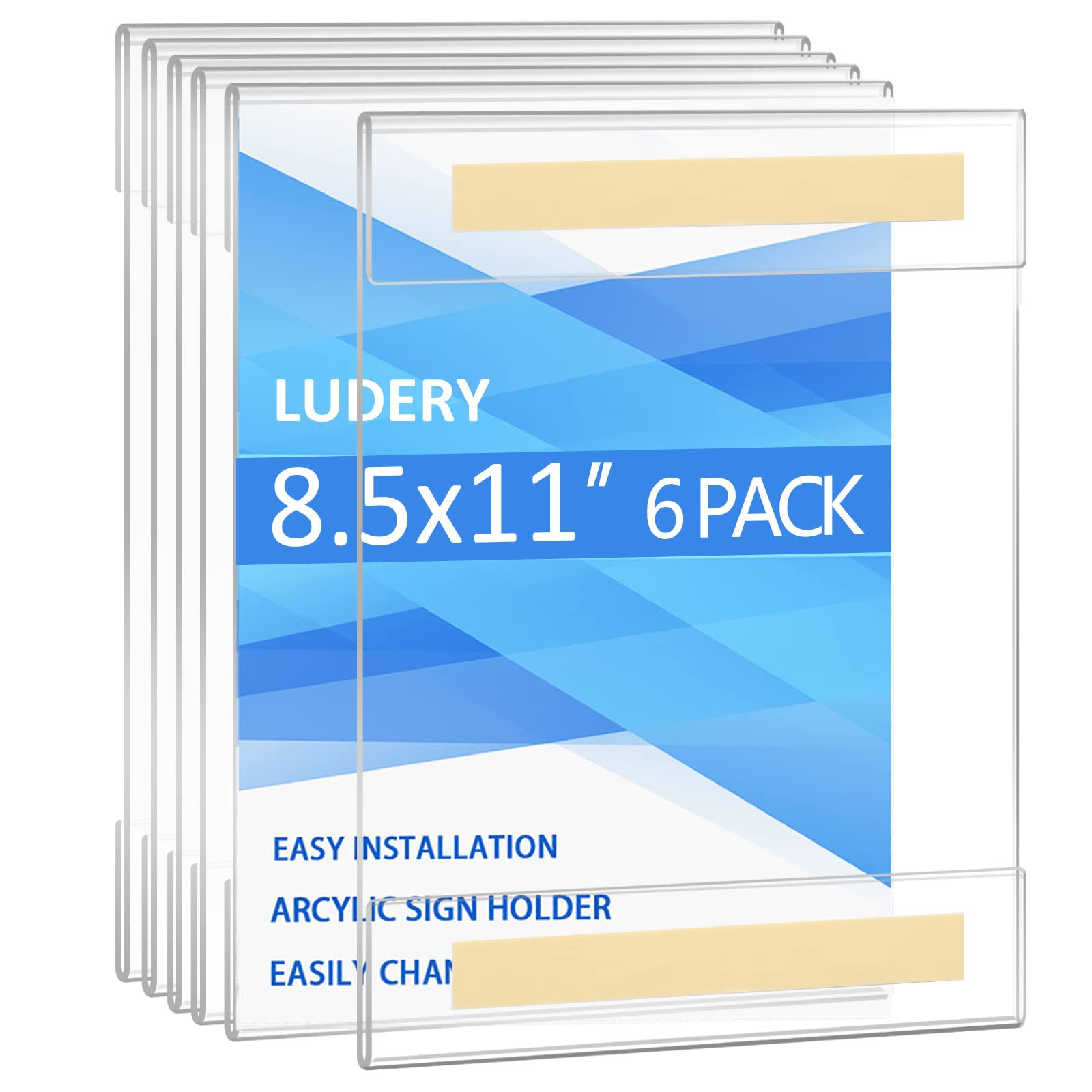 Acrylic flat sticker signboards, self-adhesive wall reminder cards without drilling, transparent advertising information display boards, manufacturer, company, corridor notice pasting booths, store wall description signs, office area prompt display supports