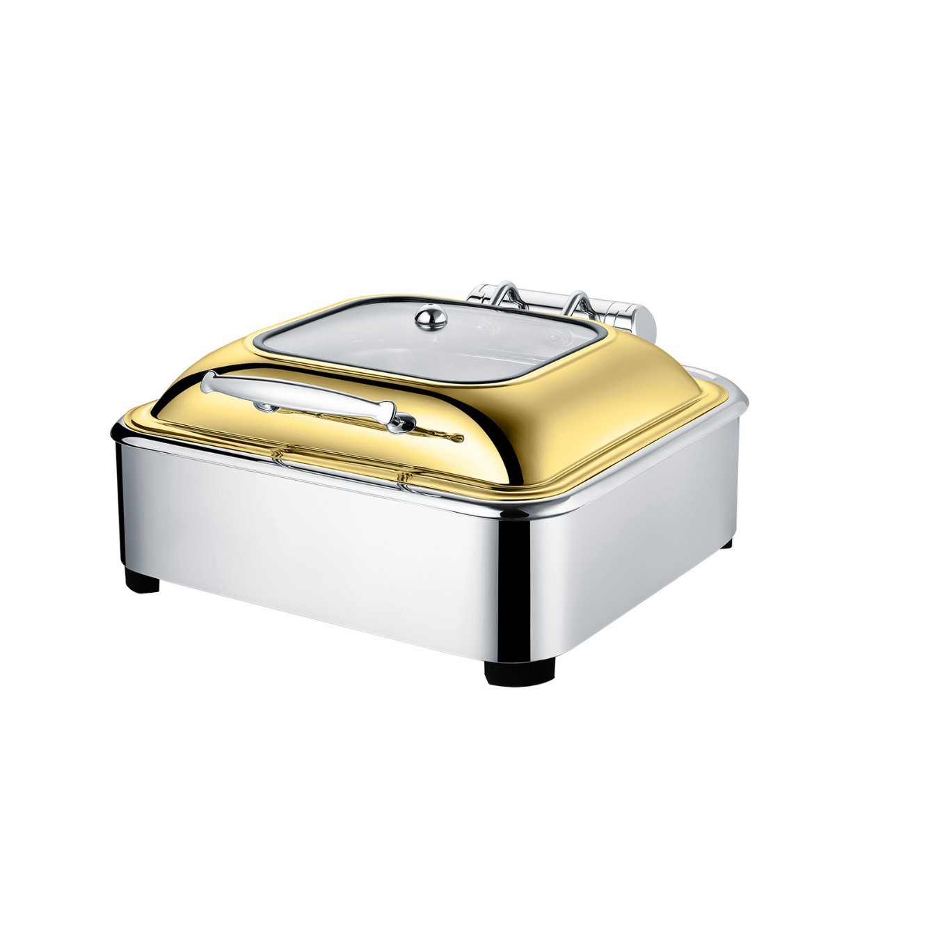 Visual luxury square mechanical buffer meal stove, buffet breakfast stove, buffet stove, hotel special Specification image