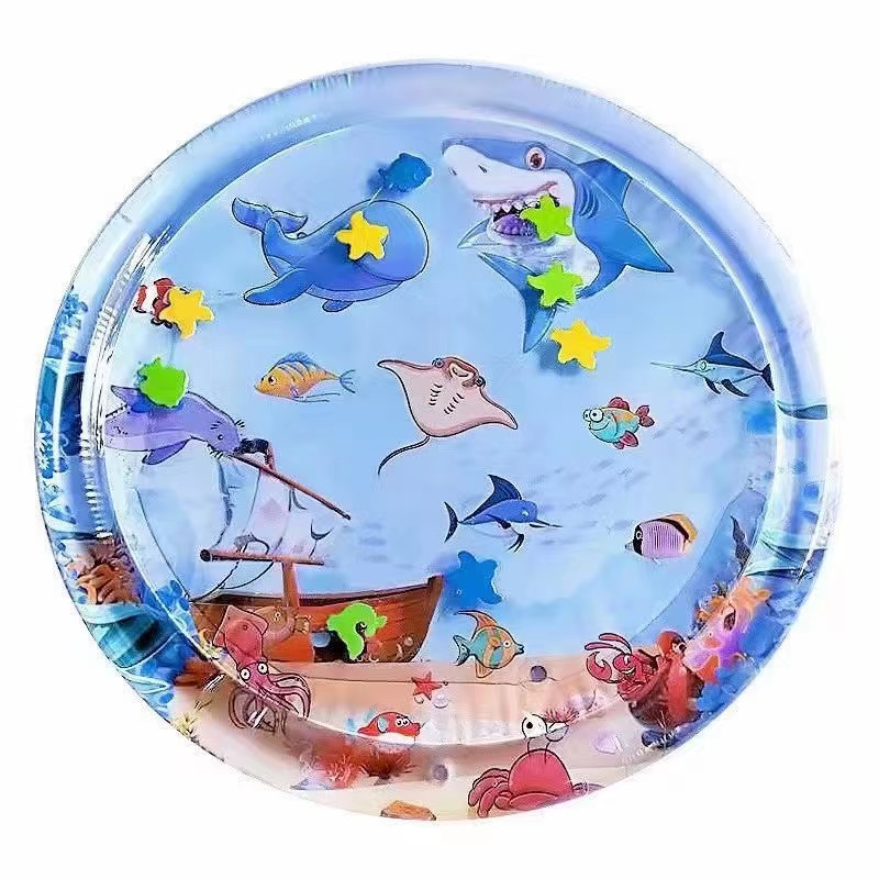 Summer baby multi-specification patting water MATS, children's play ice MATS, inflatable and water-filled Marine creature crawling MATS wholesale Item Picture