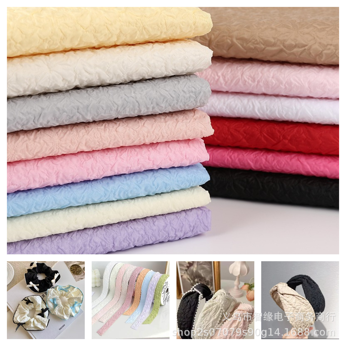 The manufacturer has in stock three-dimensional chrysanthemum embossed bubble fabric, flower packaging materials, luggage accessories, double-layer bubble fabric and composite fabric