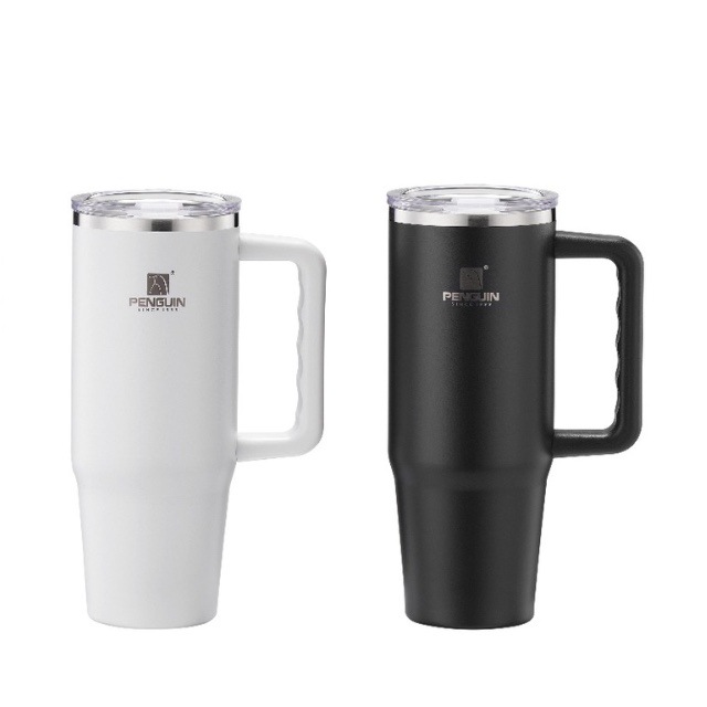 Penguin 304 stainless steel large-capacity macaron vacuum insulated car cup Item Picture