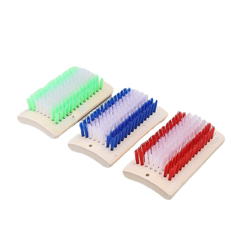 Thickened bamboo laundry brush, square brush, shoe brush, bamboo board brush, cleaning brush, multi-functional square bamboo brush, two-yuan general store Item Picture