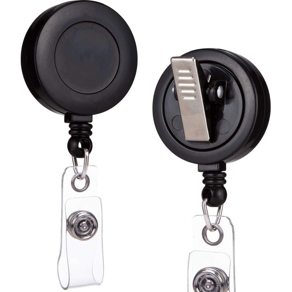 Amazon's best-selling 360-degree rotating telescopic pull-up buckle, alligator clip leather strip buckle, 3.2cm certificate tag hanging telescopic buckle Item Picture
