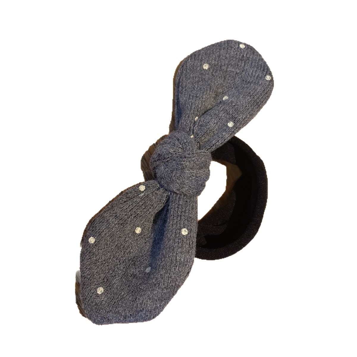 The forest-style Maillard rabbit ear hair band is durable and does not damage hair. It leaves no marks. The towel band is a French retro polka dot hair accessory and a hair tie Item Picture