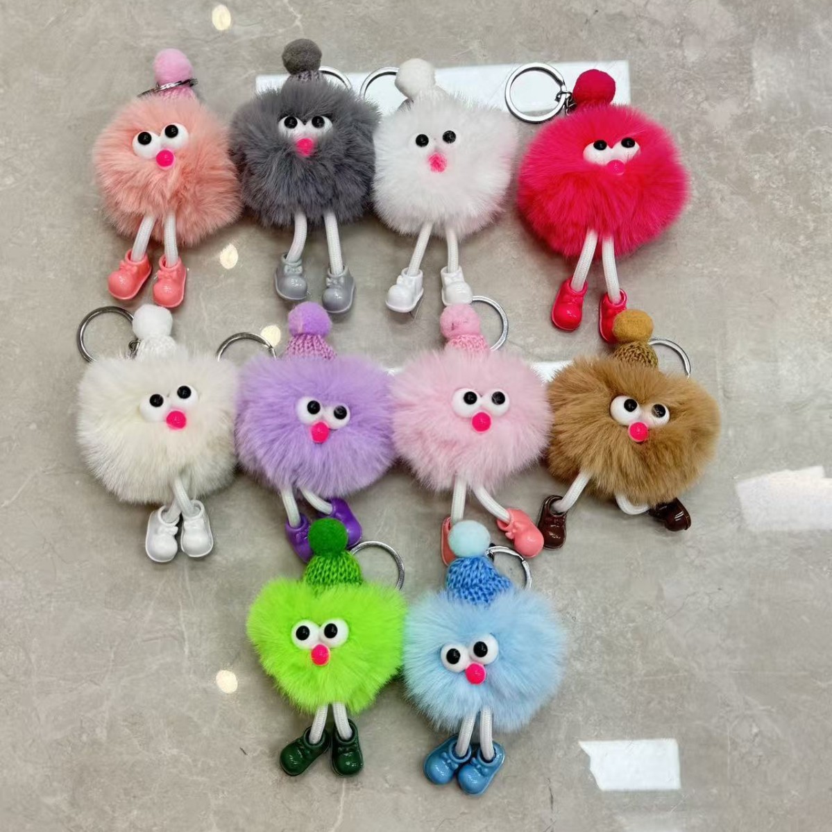 可爱帽子精灵挂件毛球包包精品挂件  钥匙扣挂饰书包送女生小礼品