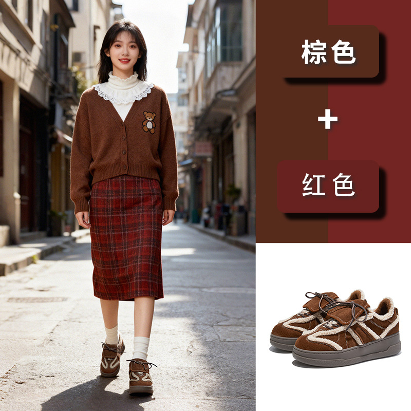 女式休闲单鞋实物图