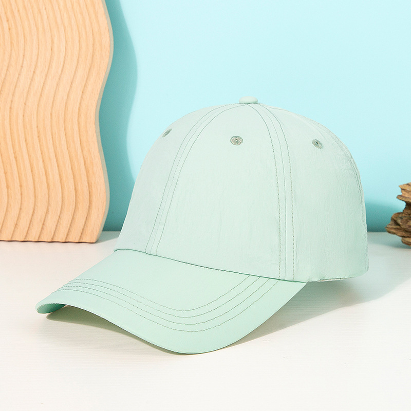 Solid-color baseball caps, men's and women's sun protection hats, trendy golf hardtop sunshade baseball caps for Spring and Summer 2025 Item Picture