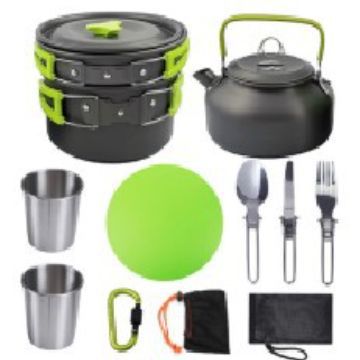 小茶壶组合套装锅软化铝硬质野营组合餐具便携户外用品炊具锅具详情图5