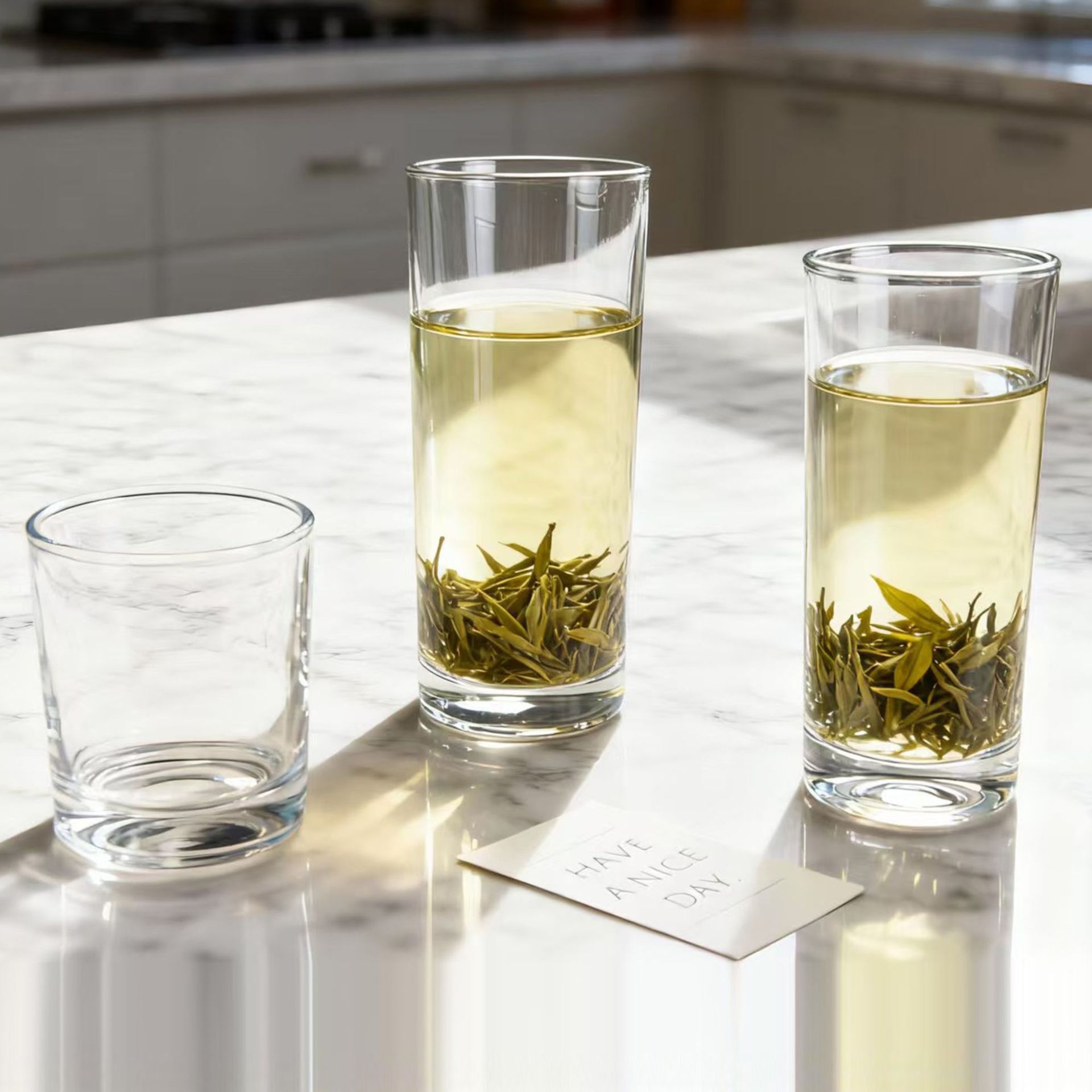 厂家耐热玻璃直筒杯家用水杯早餐牛奶杯餐厅果汁杯多功能泡茶杯