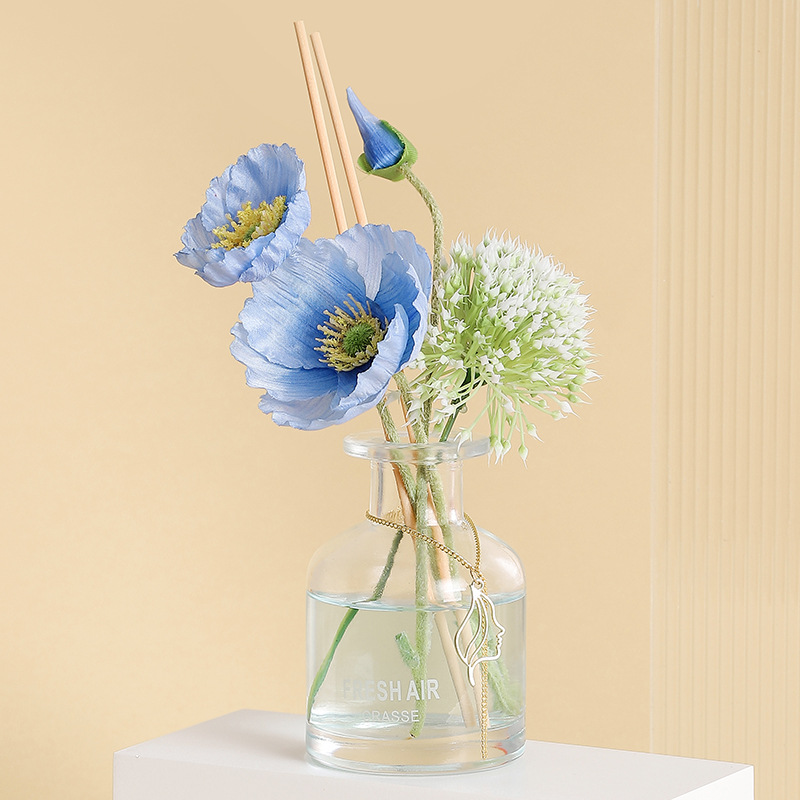 Flower arrangement, home dried flowers, flameless aromatherapy essential oils, home rattan fragrance ornaments, fresh and deodorizing air in the bedroom Specification image