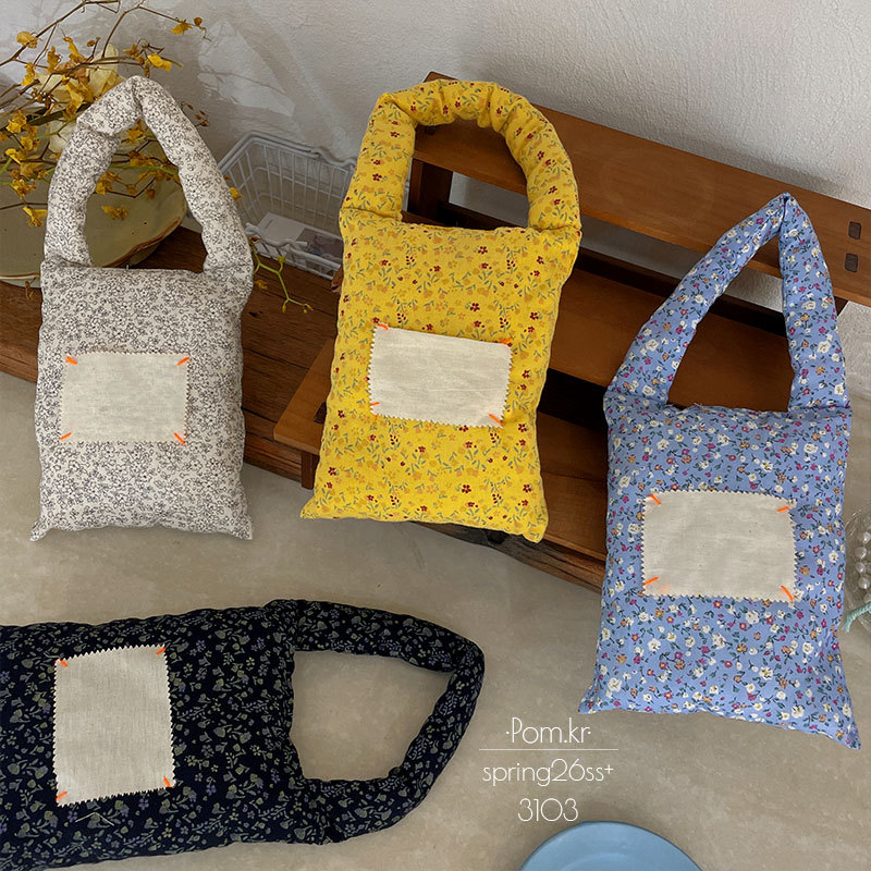Spring new Korean-style children's handbag with floral prints and accessories, fresh fabric InS-style baby clothing decorations details Picture