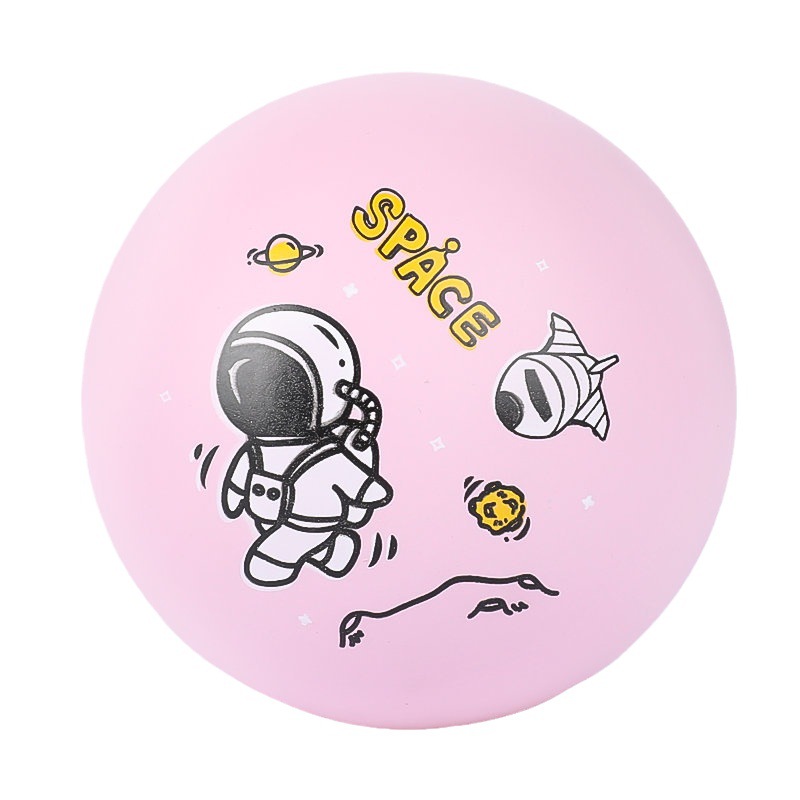 Wholesale of children's astronaut bouncy balls, outdoor and indoor interactive small basketballs, student stress-relieving hollow high bouncy toys Item Picture