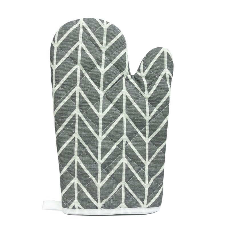 Microwave oven heat-resistant hand cover, high-temperature resistant and wear-resistant, kitchen heat insulation, white grid, yellow grid, oven, black grid, watermelon baking in stock Item Picture