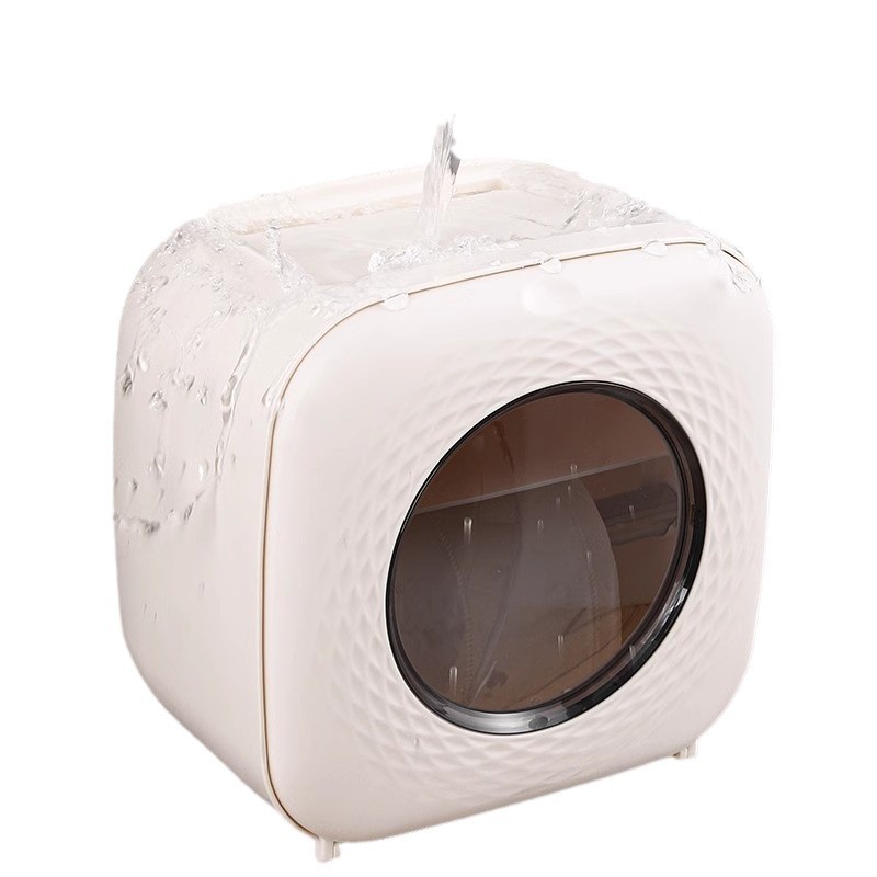 Bathroom toilet paper box, face towel storage box, wall-mounted toilet tissue box, tissue paper, high-end creative roll paper box Item Picture