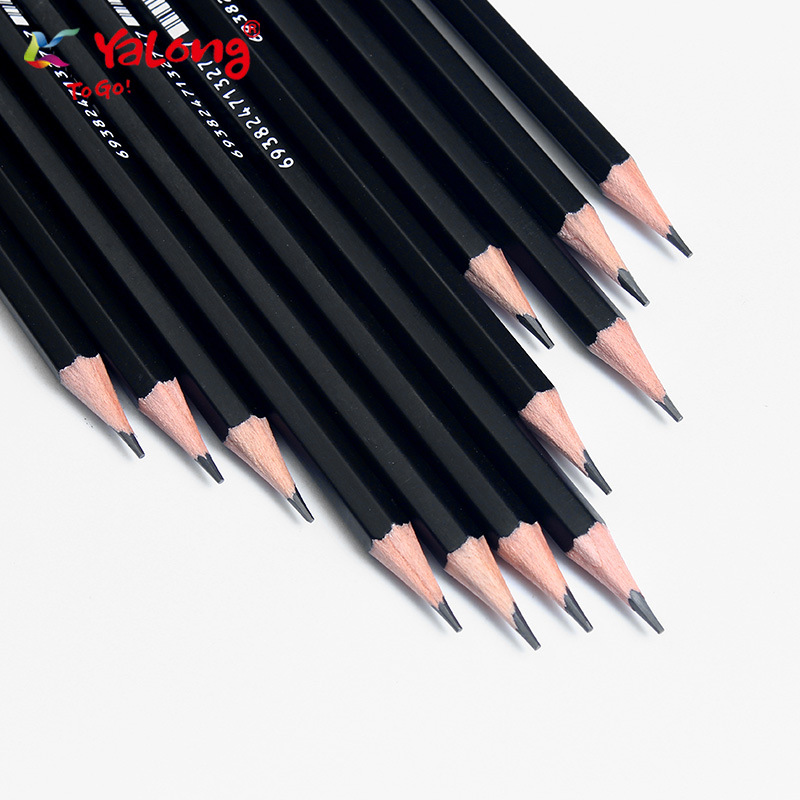YL191358 High-quality wooden round standard pencil HB pencil set for children, suitable for students Specification image
