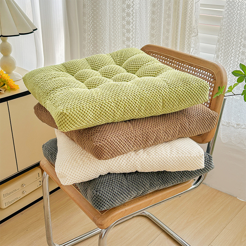 豆豆绒加厚坐垫椅子办公室屁垫子飘窗榻榻米宿舍跪拜蒲团垫可机洗