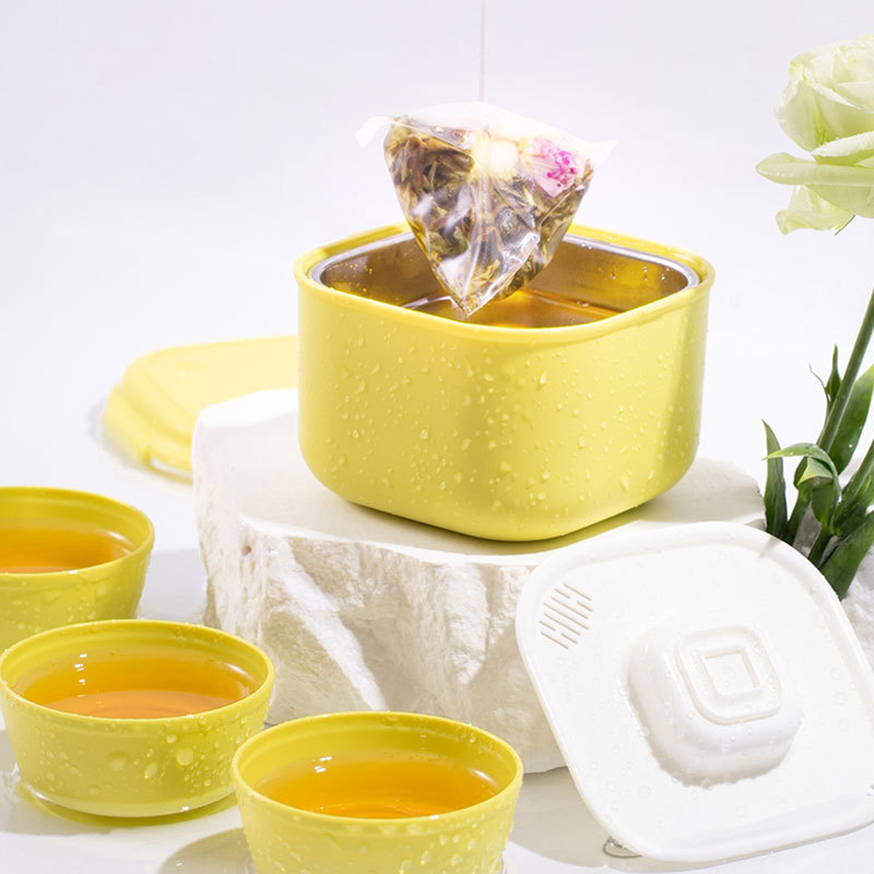 茶具不锈钢便携旅行茶具一壶三杯户外泡茶装备套装随身工夫茶杯产品图