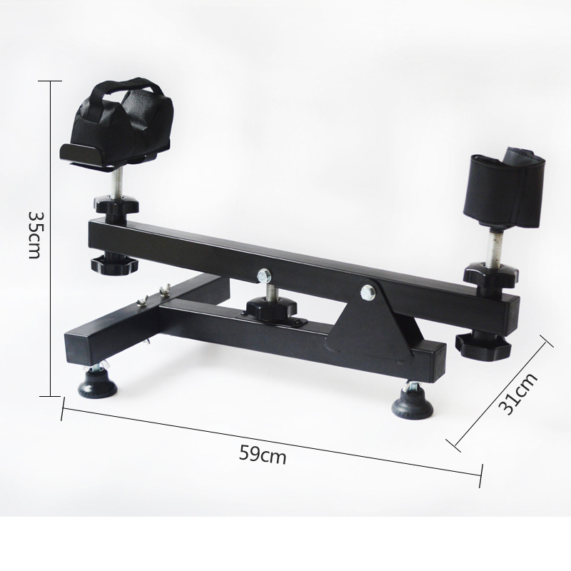 Outdoor best-selling shooting carbon steel stand, outdoor tactical tall and wide stand, gun stock stand, field military enthusiast practice stand details Picture