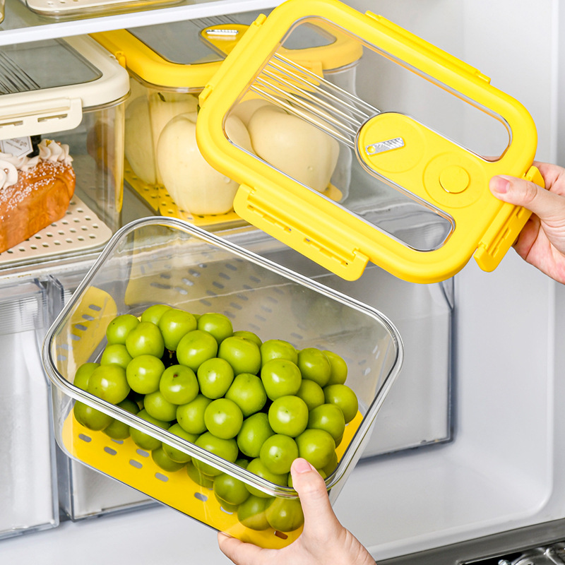 Refrigerator storage box, fresh-keeping box, food-grade food storage and organization wonder, freezer storage box, organization box, drawer Specification image