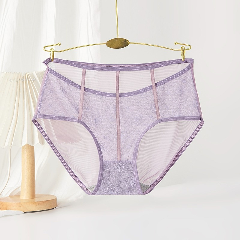 Best-selling French girl pure desire lace high-end sexy low-waisted seamless lace underwear, ladies' seductive triangle pants
