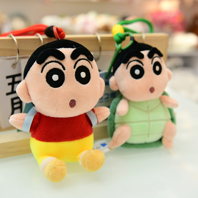 正版蜡笔小新玩偶挂件可爱变身小新公仔钥匙扣包包挂饰毛绒玩具