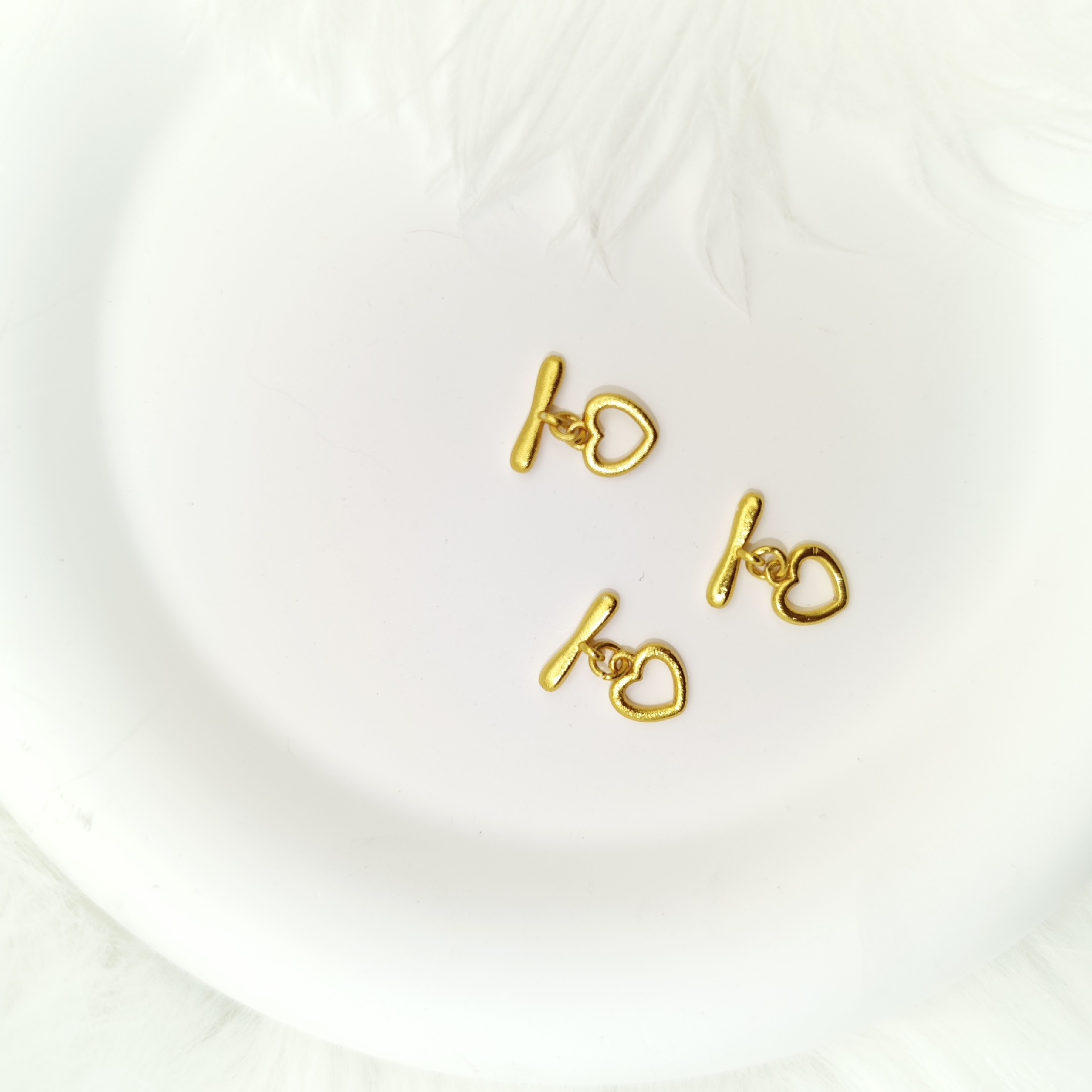 Color-preserving pure copper plated with ancient gold OT clasp necklace, bracelet, and end connection clasp diy accessory factory Specification image