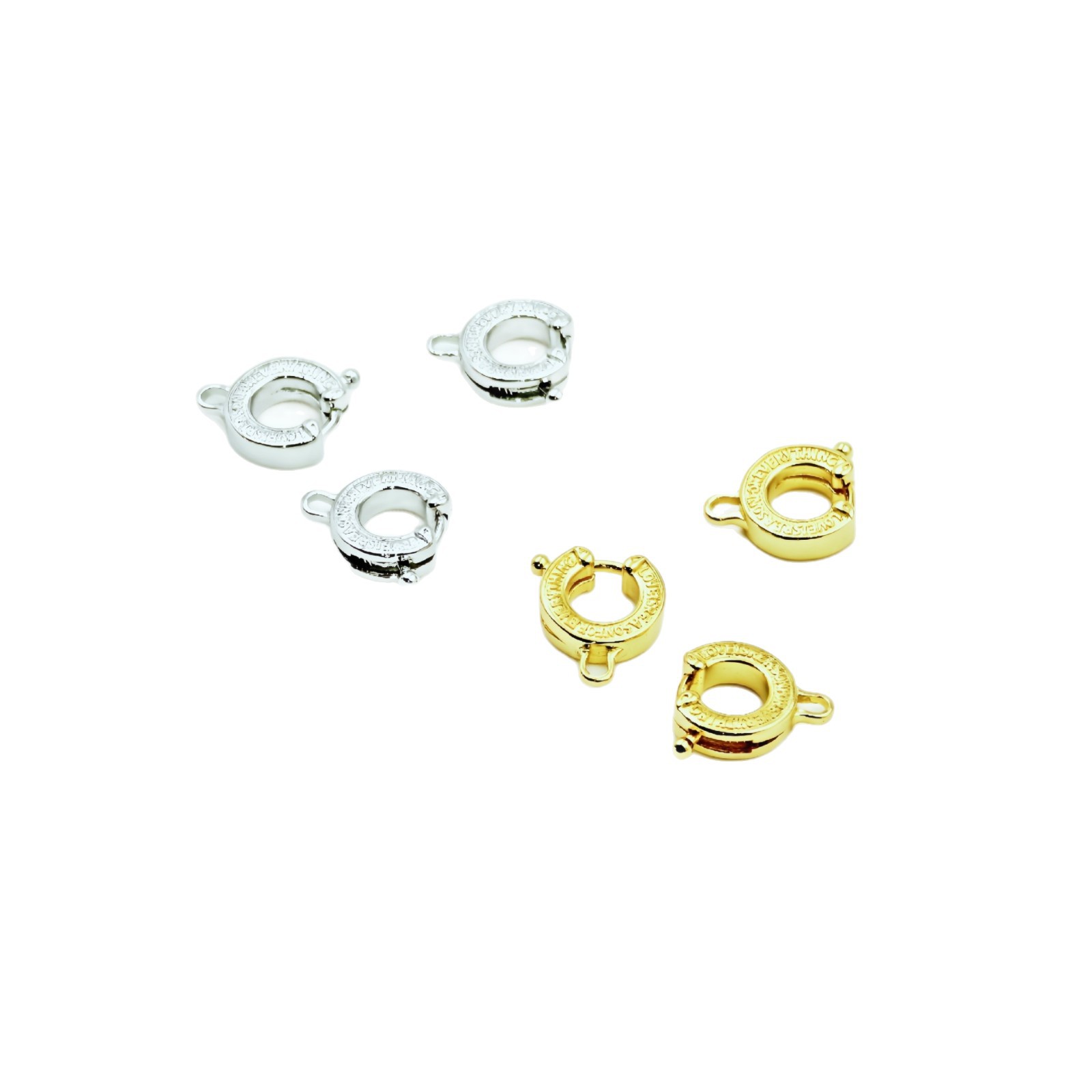 18K gold color-preserving heart-shaped chain necklace clasp, heart-shaped lobster clasp, bear clasp, spring clasp, diy handmade jewelry Item Picture