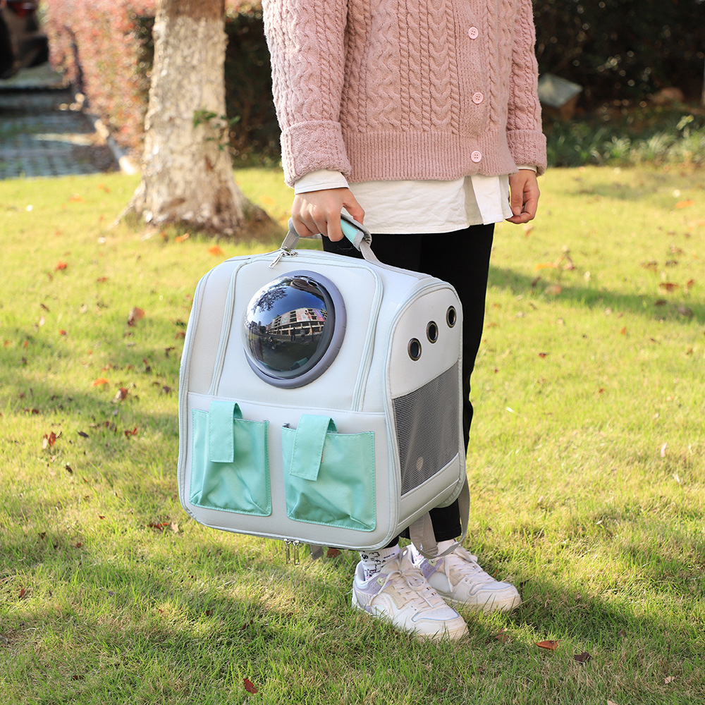 戎咖宠物跨境宠物背包外出便携出游猫包手提猫咪包大容量狗狗猫咪双肩背包