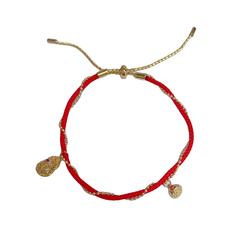 水晶手串/硅胶/啪啪圈手环/嘻哈/锆锆白底实物图